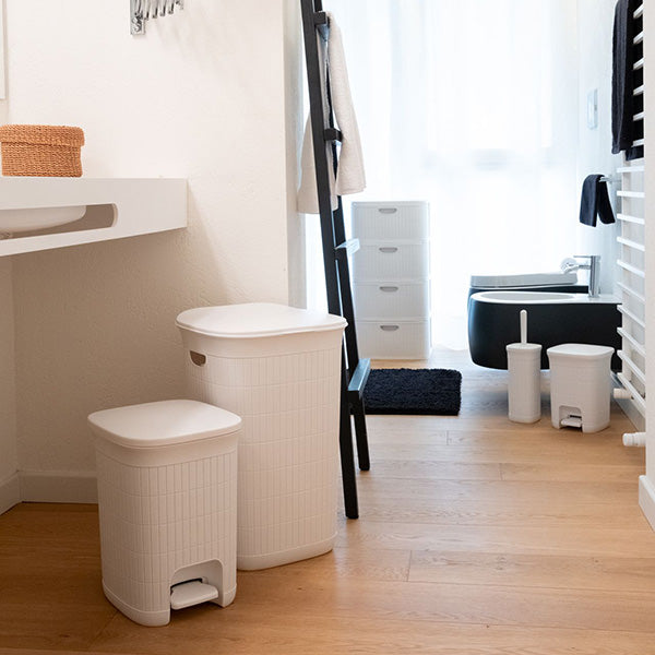 Domus Laundry Hamper 50Ltr - White - Image 2