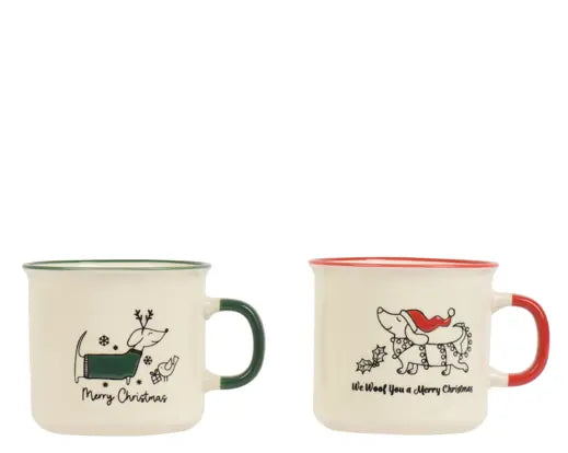 Mug Porcelain Round With Ear Silk Printing, White/Colour(S), L.11.3cm x H.8cm - Image 1