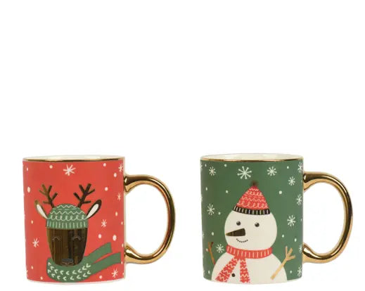 Mug Porcelain Round With Ear Decal, Colours/Multi, L.12cm x H.9.5cm - Image 1