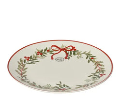 Holly Leaf and Berry Porcelain Dinner Plate 27cm