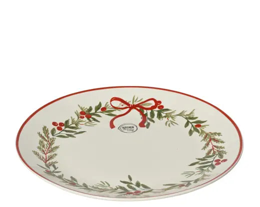 Holly Leaf and Berry Porcelain Dinner Plate 27cm - Image 2