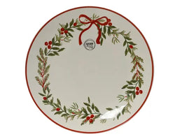 Holly Leaf and Berry Porcelain Dinner Plate 27cm