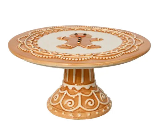Gingerbread Dolomite Cake Stand L.24cm x H.12cm - Image 1