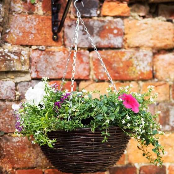 14'' Rattan Basket for storage and decor, natural woven design - Keans Claremorris