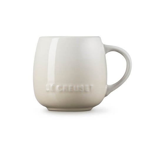 Le Creuset Stoneware Coupe Mug 0.32L Meringue color, durable ceramic, available at Keans Claremorris
