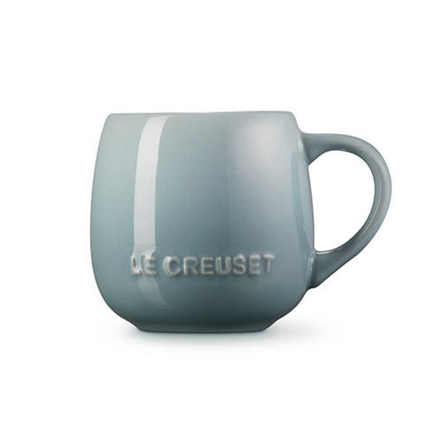 Le Creuset Stoneware Coupe Mug 0.32L in Sea Salt color, durable and stylish – available at Keans Claremorris