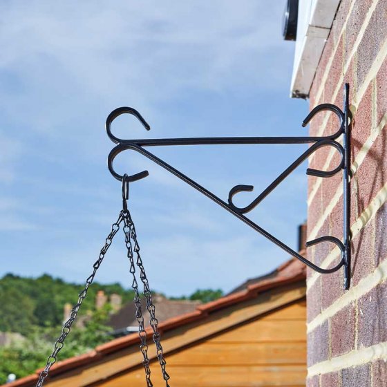 12/14in Extra Heavy Duty Bracket, powder coated steel, holds up to 35kg hanging baskets – Keans Claremorris