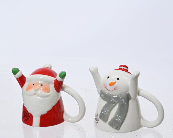 Multi Christmas Character Ceramic Mug, 2 Assorted Designs (Santa or Elephant), 15.5x10x12cm – Keans Claremorris