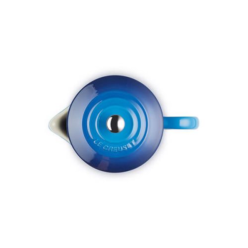 Le Creuset Stoneware 1L Cafetière in Azure blue, durable French press coffee maker – available at Keans Claremorris.