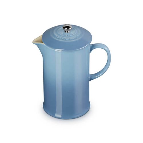 Le Creuset Stoneware 1L Cafetière in Chambray blue, durable French press coffee maker – Keans Claremorris
