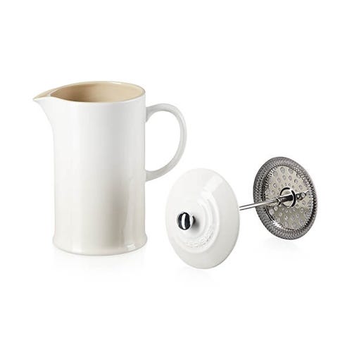 Le Creuset Stoneware 1L Cafetière in Meringue color – Durable French press coffee maker | Keans Claremorris