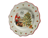 Santa Design Dolomite Dinner Plate 26.5cm, white with multicolor Santa, durable and food safe – Keans Claremorris