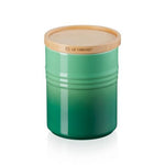 Load image into Gallery viewer, Le Creuset Medium Storage Jar With Wooden Lid Bamboo

