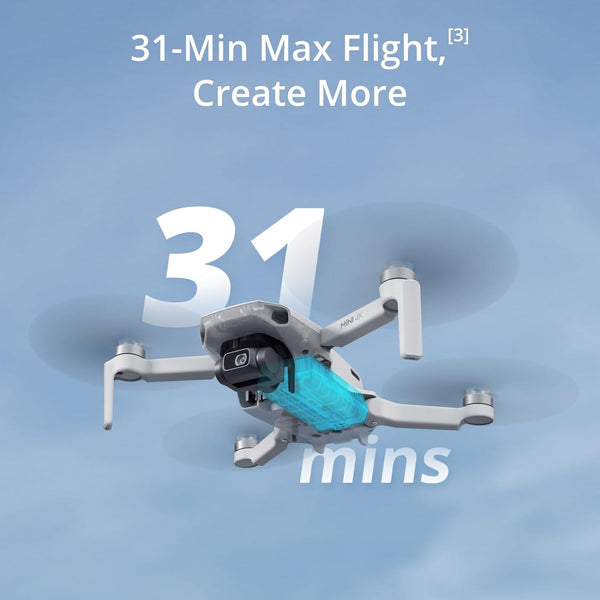 DJI Mini 4K Drone Fly More Combo with extra batteries and accessories, available at Keans Claremorris.