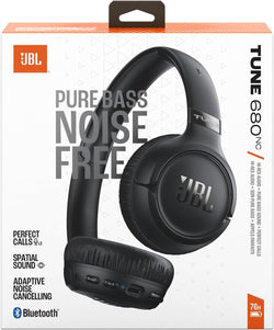 JBL Tune 680NC Wireless On-Ear Noise Cancelling Headphones Black| JBLT680NCBLK