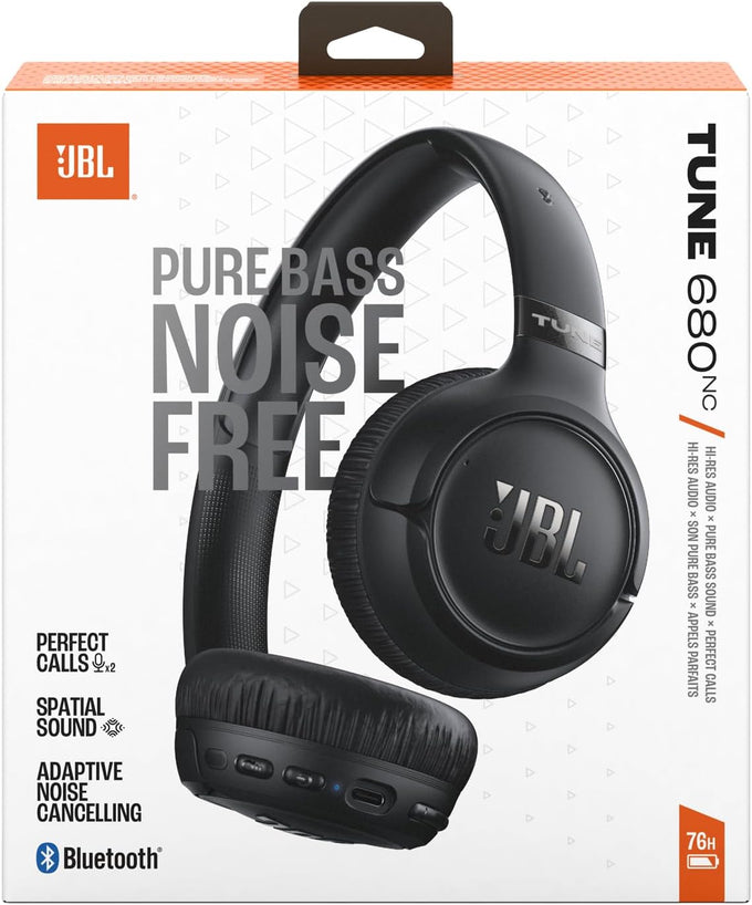 JBL Tune 680NC Wireless On-Ear Noise Cancelling Headphones Black| JBLT680NCBLK - Image 5