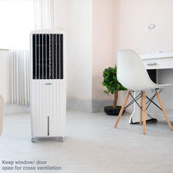 Symphony Diet 22i Portable Air Cooler White - compact, energy-efficient cooling, available at Keans Claremorris.