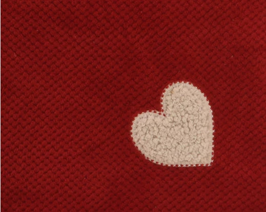 Red Diamond Throw with Sherpa Backing - Image 2