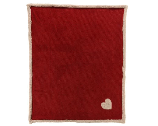 Red Diamond Throw with Sherpa Backing - Image 1