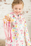 Load image into Gallery viewer, Heidi Girls Coat Rainbow Sunshine
