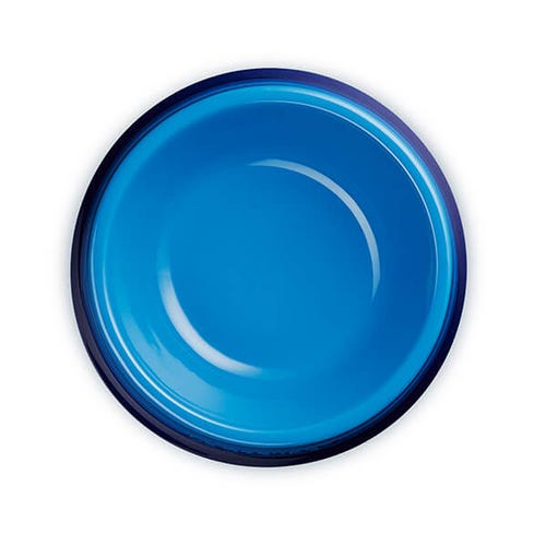 Le Creuset Azure Stoneware Large Pet Bowl, durable and stylish, available at Keans Claremorris.