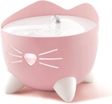 Catit Pixi Fountain Light Pink 2.5L with triple filter, LED alerts, quiet pump, whisker-friendly design – Keans Claremorris
