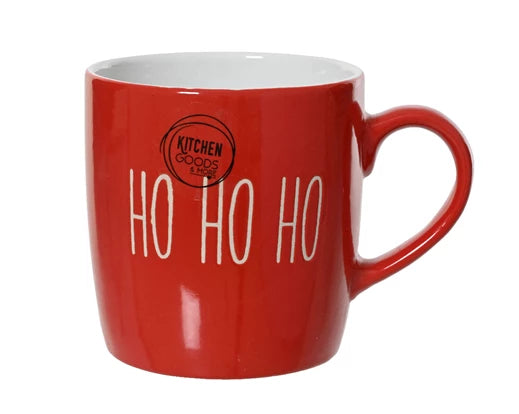 Stoneware Christmas Mug – “HO HO HO” 