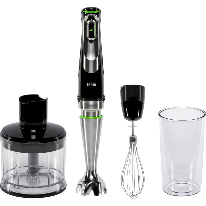 Braun Multiquick 9 hand blender Black MQ9135XI with 1200W motor, ActiveBlade, SmartSpeed, EasyClick+ accessories – Keans