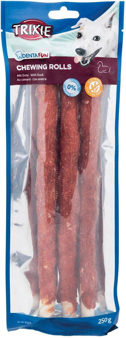 Denta Fun Duck Chewing Sticks for dogs, 3x28cm rawhide with duck coating, dental care treats – Keans Claremorris