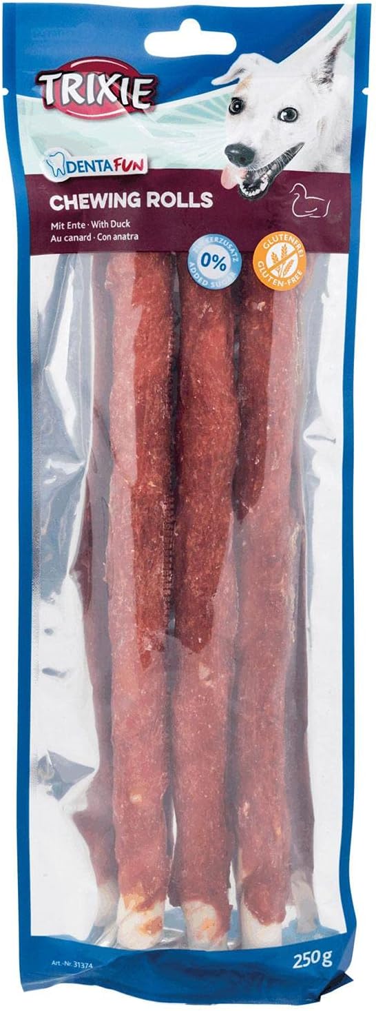 Denta Fun Duck Chewing Sticks for dogs, 3x28cm rawhide with duck coating, dental care treats – Keans Claremorris