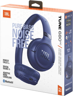 JBL Tune 680NC Wireless On-Ear Noise Cancelling Headphones Blue| JBLT680NCBLU