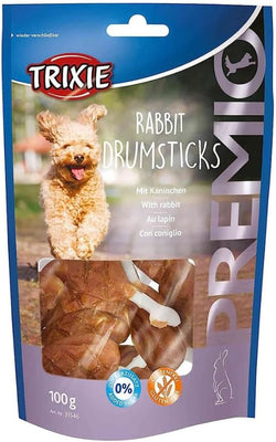 Premio Rabbit Drumsticks 8-pack, 52% rabbit meat, no added sugar, resealable bag – Keans Claremorris