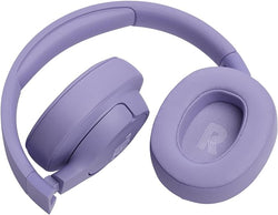 JBL Tune 720BT purple over-ear wireless headphones with long battery life, available at Keans Claremorris.