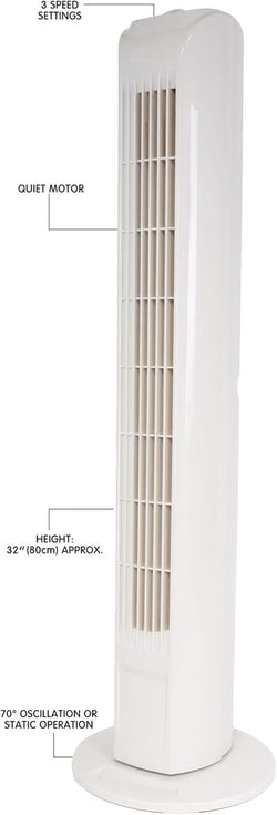 Lloytron 32'' 45W Tower Fan | F1321W