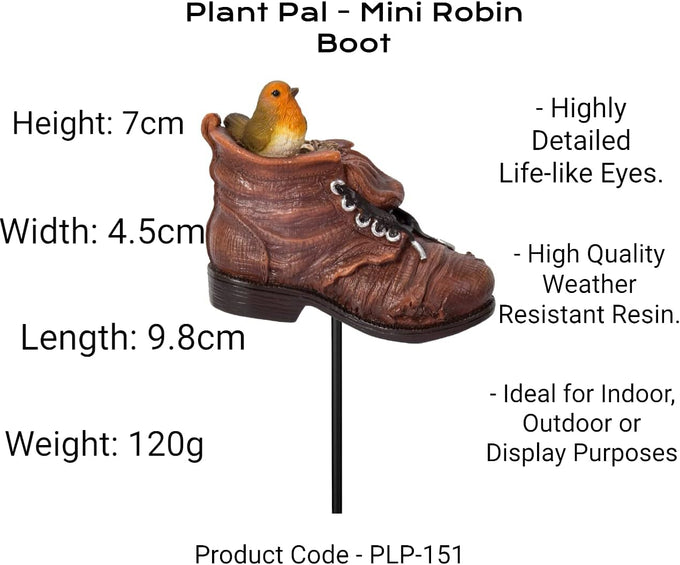 Mini Robin Boot Plant Pal - Image 2