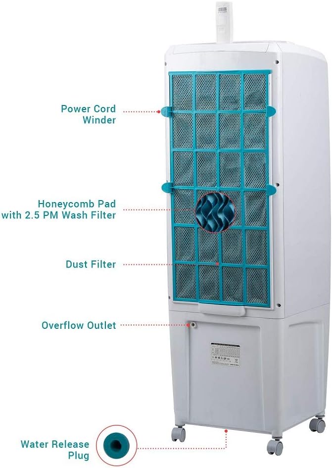 Symphony Diet 22i Portable Air Cooler in white, energy-efficient cooling, available at Keans Claremorris.