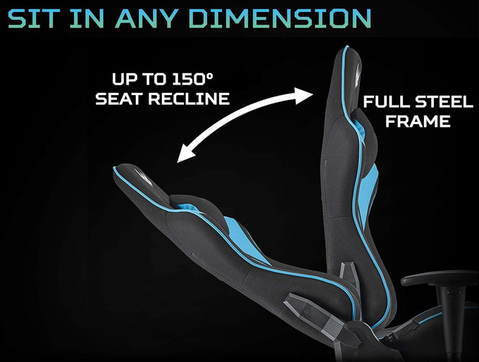 Acer Predator Rift Lite Gaming Chair PGC110 Black Blue 2D Armrest| GP.GCR11.00C - Image 3
