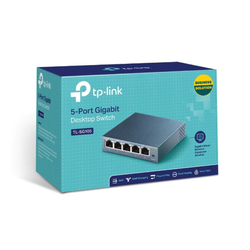 Tp Link 5-Port Gigabit Desktop Switch Steel | TL-SG105 - Image 2