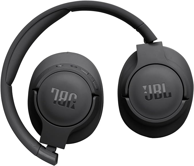 JBL Tune 720BT Black over-ear wireless headphones with deep bass, Bluetooth, from Keans Claremorris store.