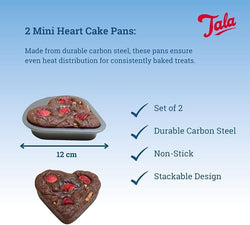 Tala Everyday 2 Mini Heart Cake Pans