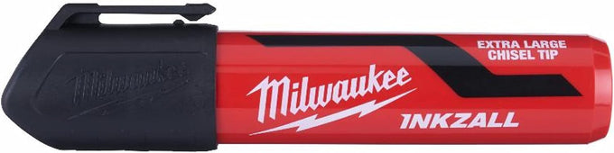 Milwaukee Inkzall Black XL Chisel Tip Marker (1pk) - Image 1