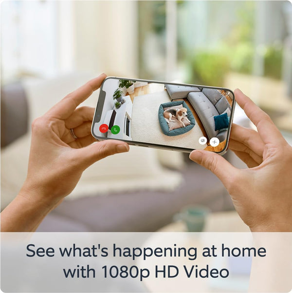 Ring Indoor Camera White 2nd Gen, compact smart home security camera, HD video, Keans Claremorris