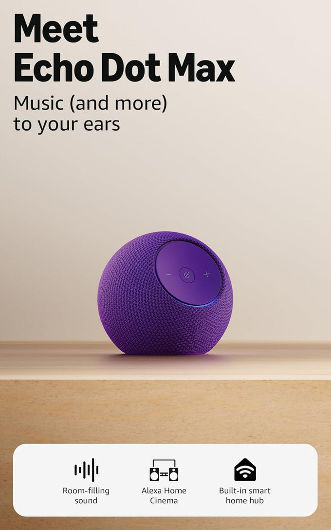 Amazon Echo Dot Max Purple Amethyst | 609464 - Image 2
