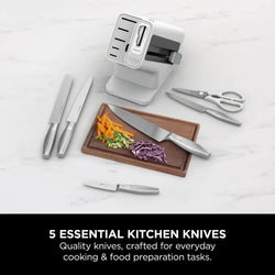 Ninja K62006EUWH Stay Sharp 6-Piece Stainless Steel Knife Set with White Block – Keans Claremorris