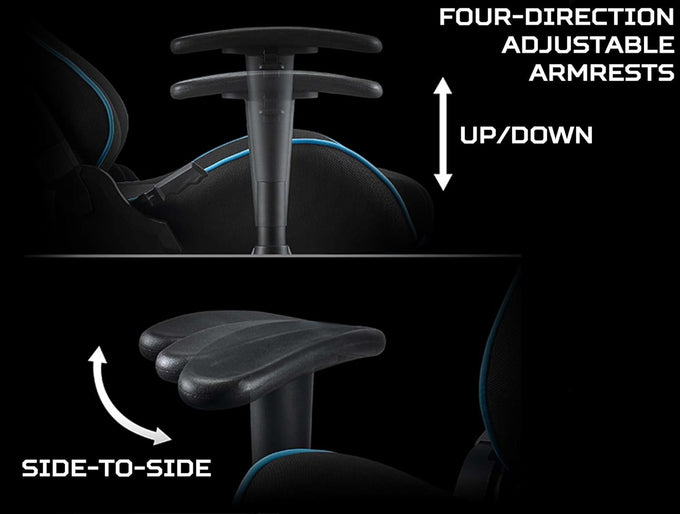Acer Predator Rift Lite Gaming Chair PGC110 Black Blue 2D Armrest| GP.GCR11.00C - Image 5