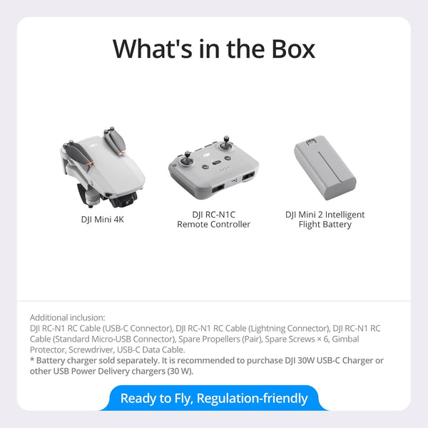 DJI Mini 4K Drone Fly More Combo with advanced camera and accessories, available at Keans Claremorris.