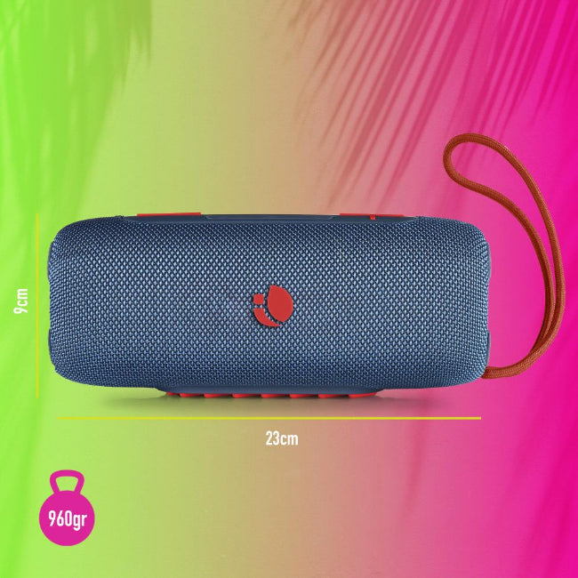 Ngs Nitro 3 30W Bluetooth LED IPX5 Blue Speaker - Waterproof Wireless Sound | Keans Claremorris