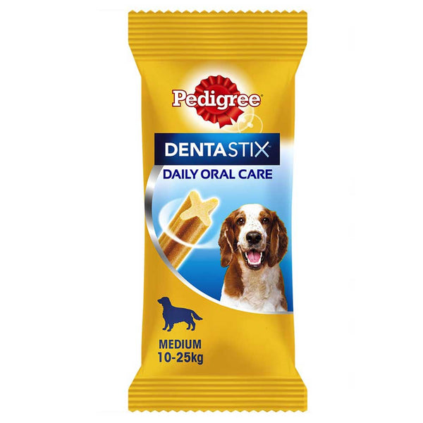 Pedigree Dentastix Medium 5-pack for dogs 10-25kg, reduces plaque & tartar, supports dental health - Keans Claremorris