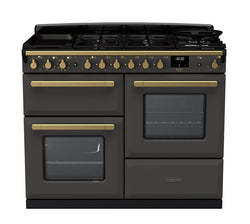 Rangemaster Dual Fuel Estel Deluxe 110cm Antique Brass Trim