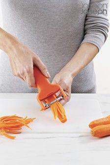Joseph Joseph SafeStore orange julienne peeler with blade guard – compact, safe design | Keans Claremorris